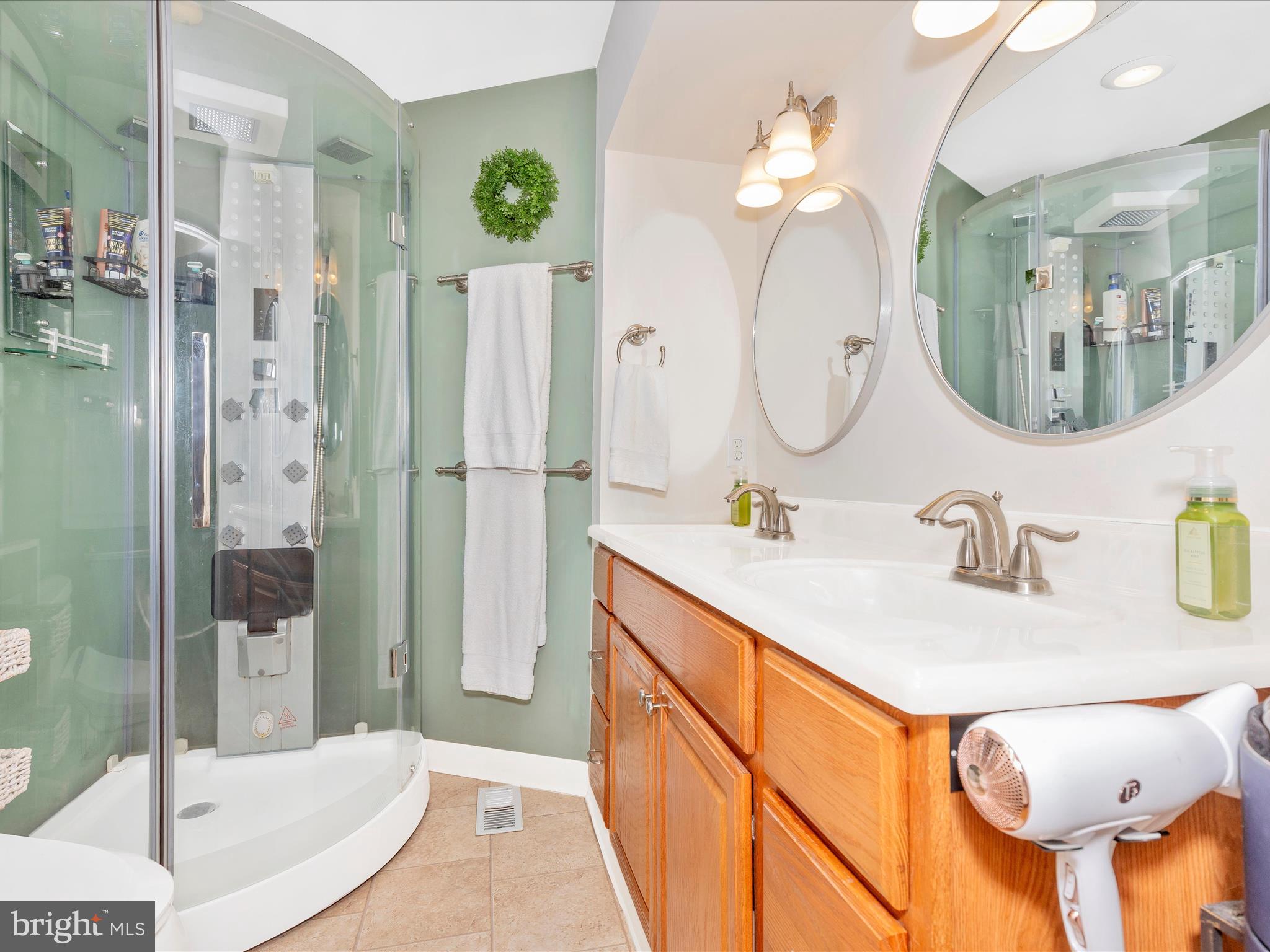 111 Bachmans Valley Road Westminster, MD 21158 - Photo 50 of 97 a bathroom with a sink a mirror a vanity and shower