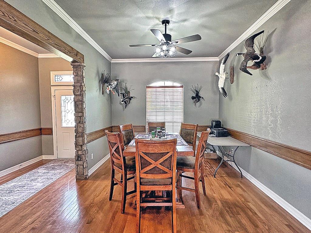 912 Van Winkle Circle Athens, TX 75751 - Photo 6 of 14 a view of a dining room with furniture window and wooden floor