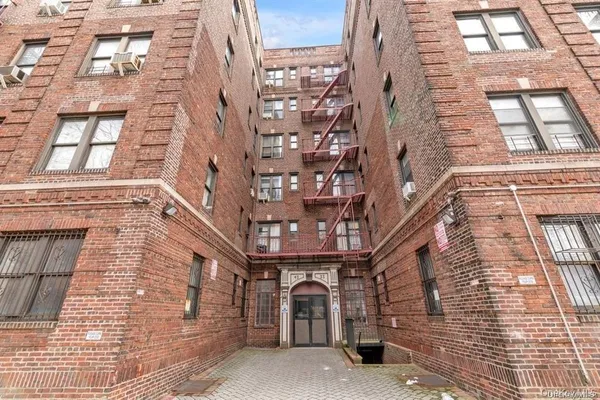 a front view of a building