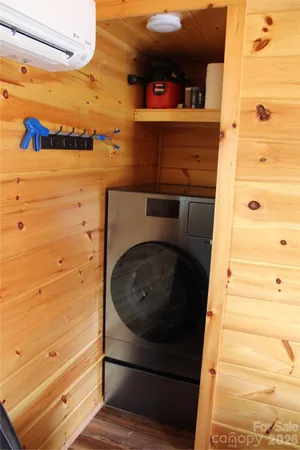 a close view of a fireplace