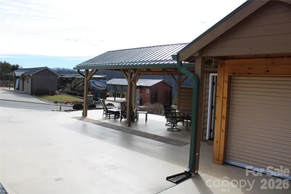 a view of outdoor space and living area