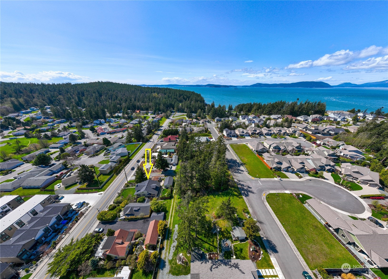 5918 Sunset Avenue Anacortes, WA 98221 - Photo 38 of 38 an aerial view of residential houses with outdoor space