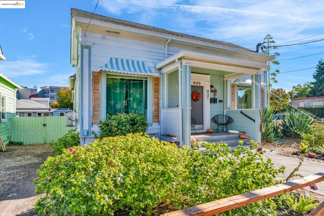 front view of a house with a small yard