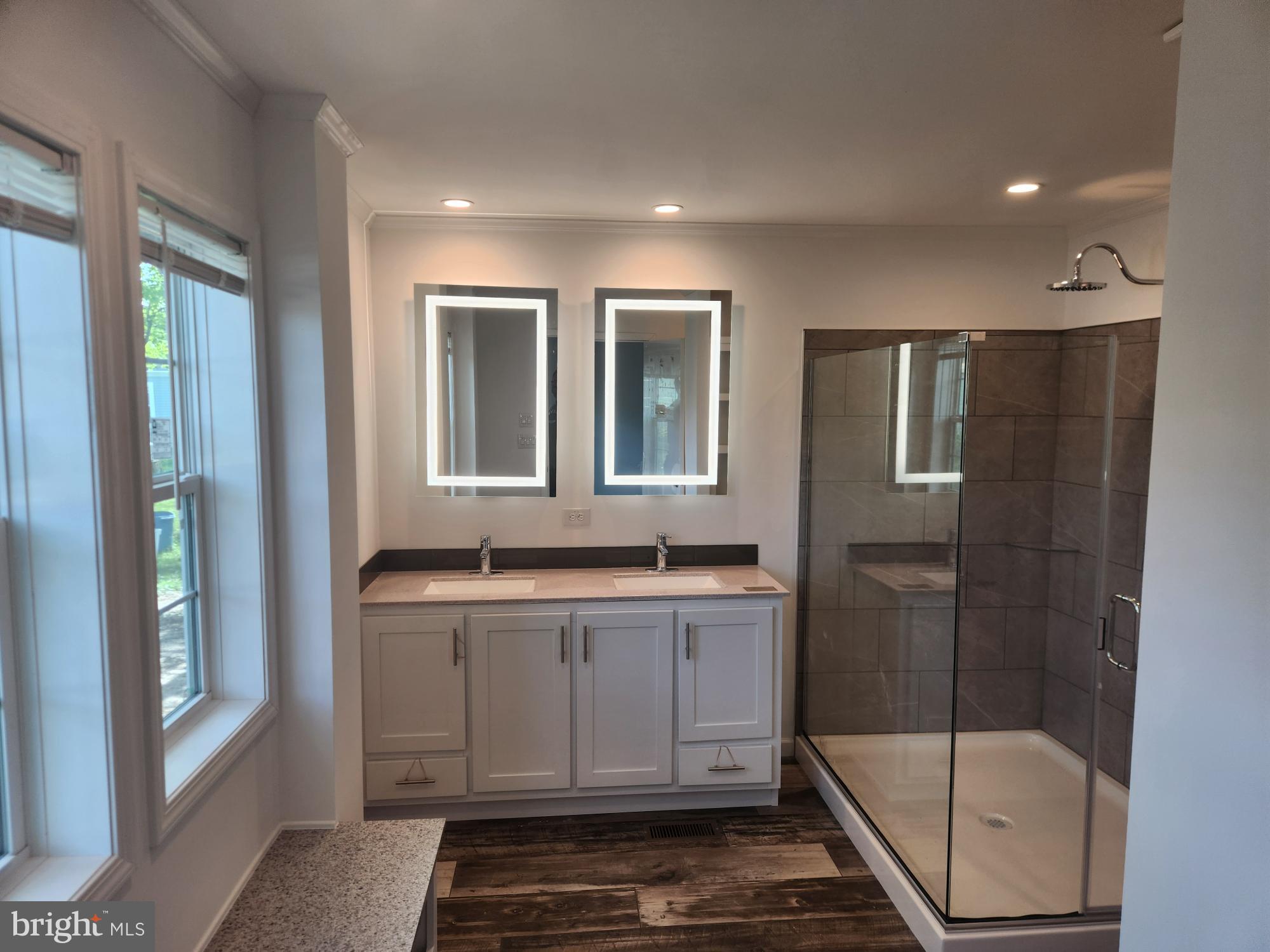 197 Spring Lane Doylestown, PA 18901 - Photo 14 of 17 a bathroom with double vanity and a shower