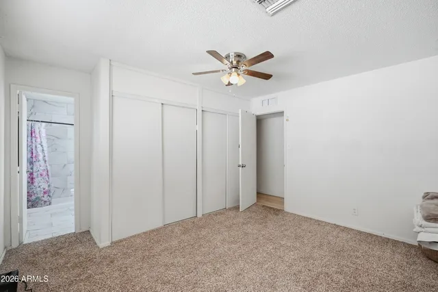 a view of a room with an empty space