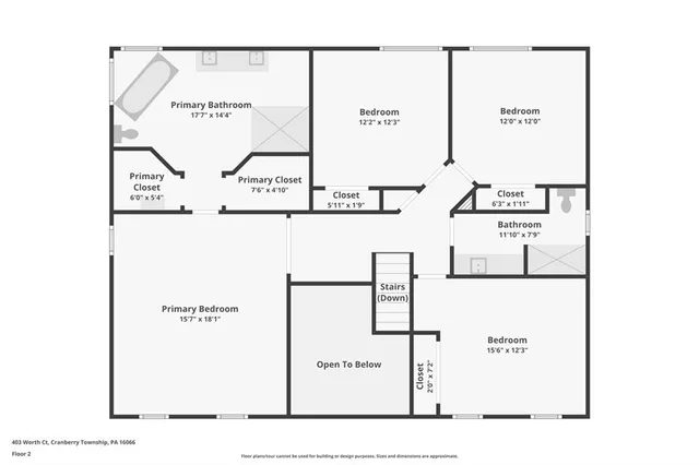 $3,800 | 403 Worth Court, Cranberry Township, PA 16066
