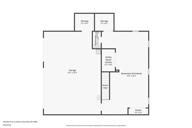 $3,800 | 403 Worth Court, Cranberry Township, PA 16066
