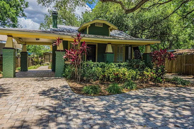 a view of a house with a porch