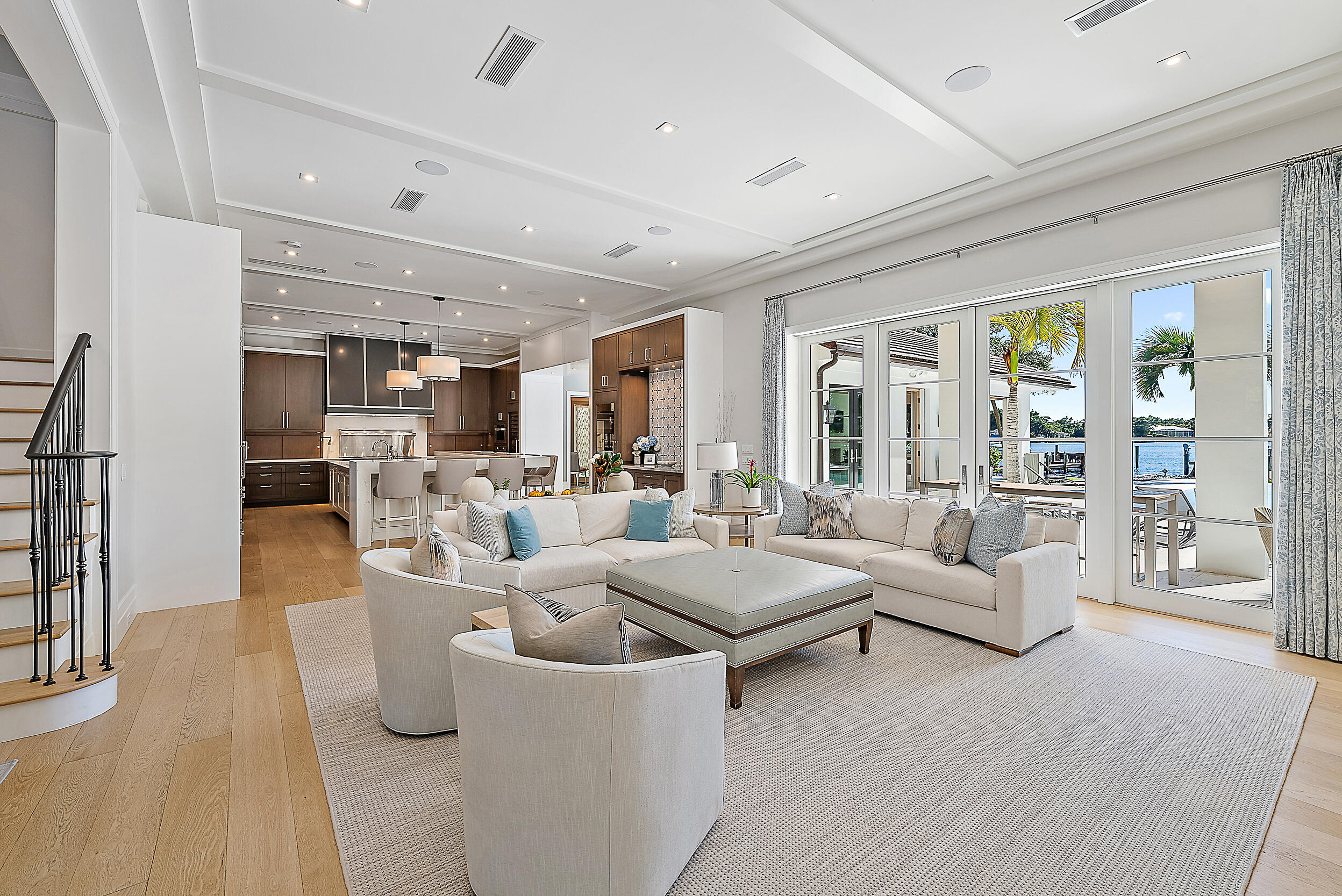 19651 North Riverside Drive Jupiter, FL 33469 - Photo 12 of 37 a living room with furniture and a large window