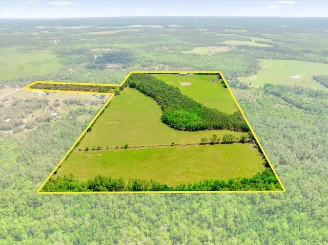 a view of an outdoor space and swimming pool