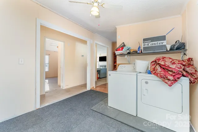 a room with storage and utility