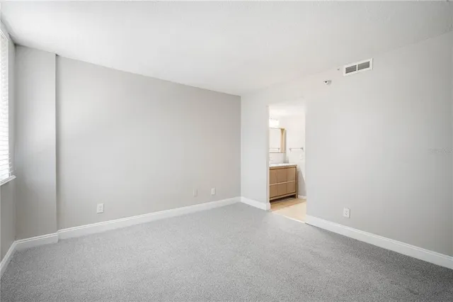 a view of small space with racks on the wall