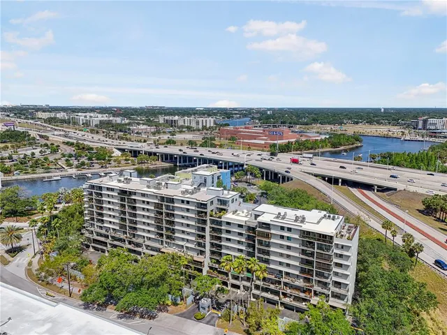 an aerial view of a city with lots of residential buildings