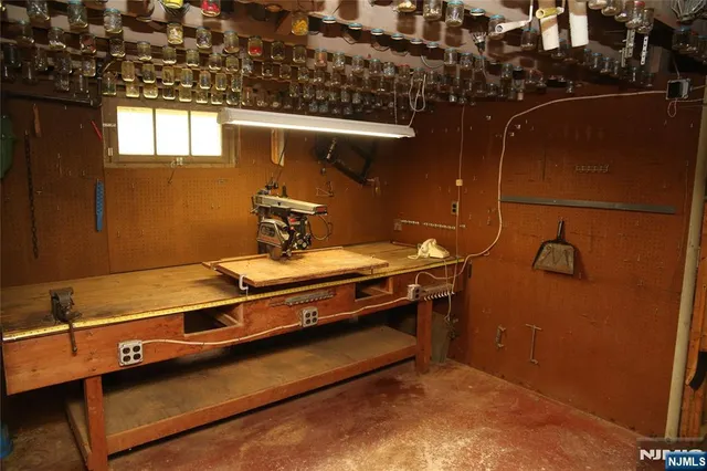 a room with storage and utility room