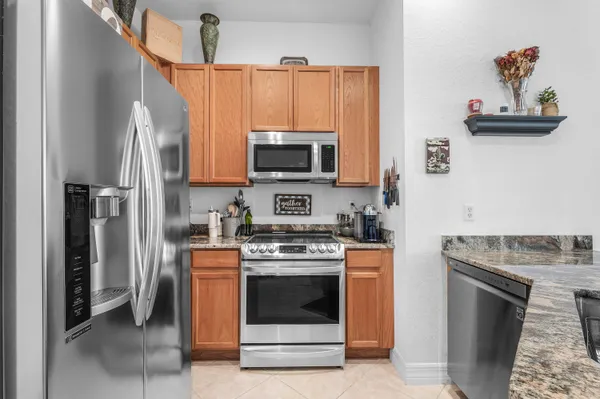 a view of a balcony with couch