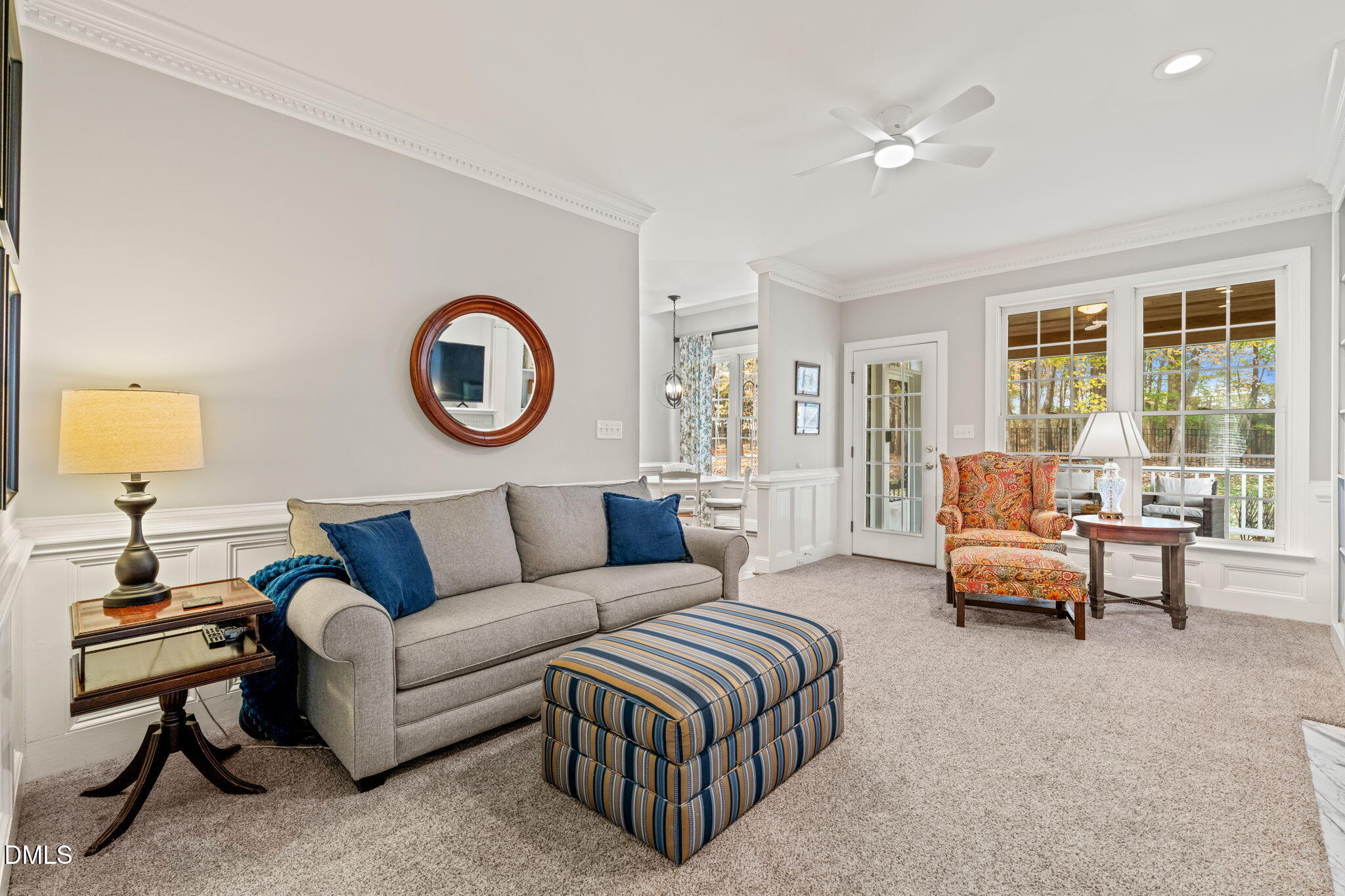 5504 Orchid Hill Drive Raleigh, NC 27613 - Photo 3 of 46 a living room with furniture and a large window