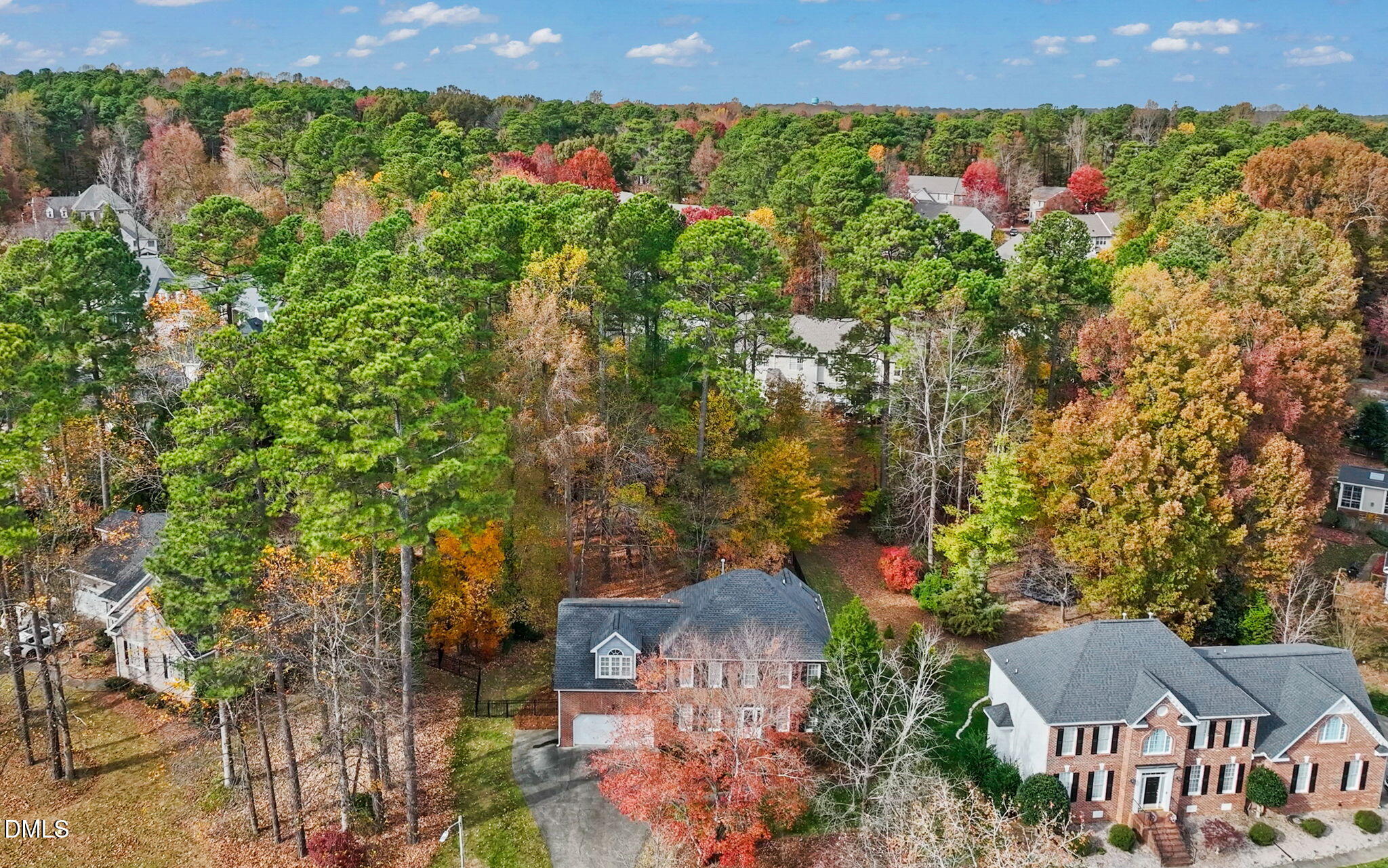 5504 Orchid Hill Drive Raleigh, NC 27613 - Photo 44 of 46 an aerial view of a house