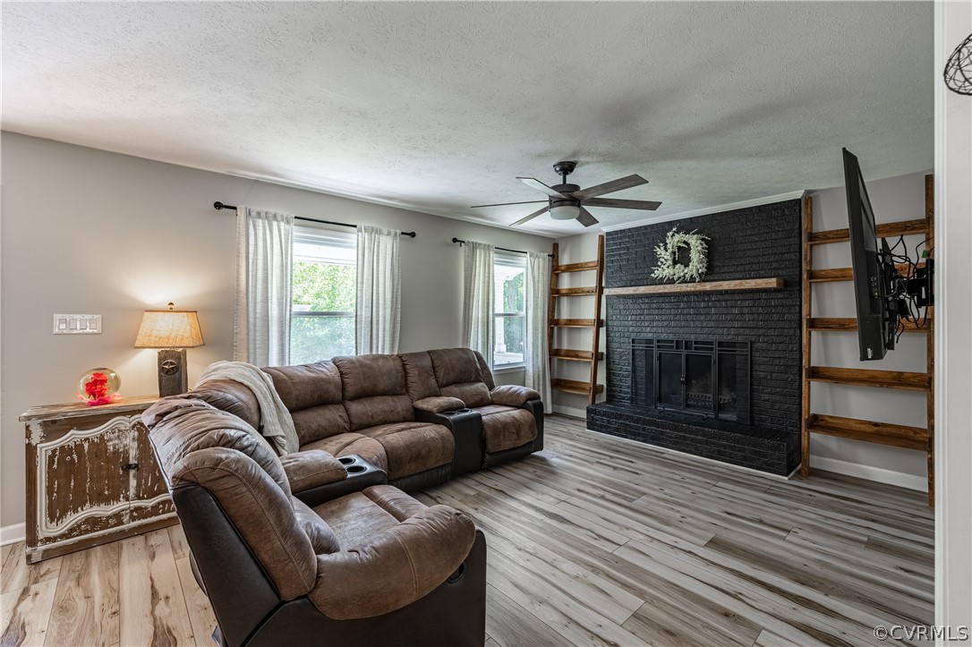 6039 Old Nottoway Road Crewe, VA 23930 - Photo 7 of 46 a living room with furniture and a fireplace