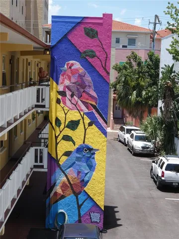 a sign that is in front of a building