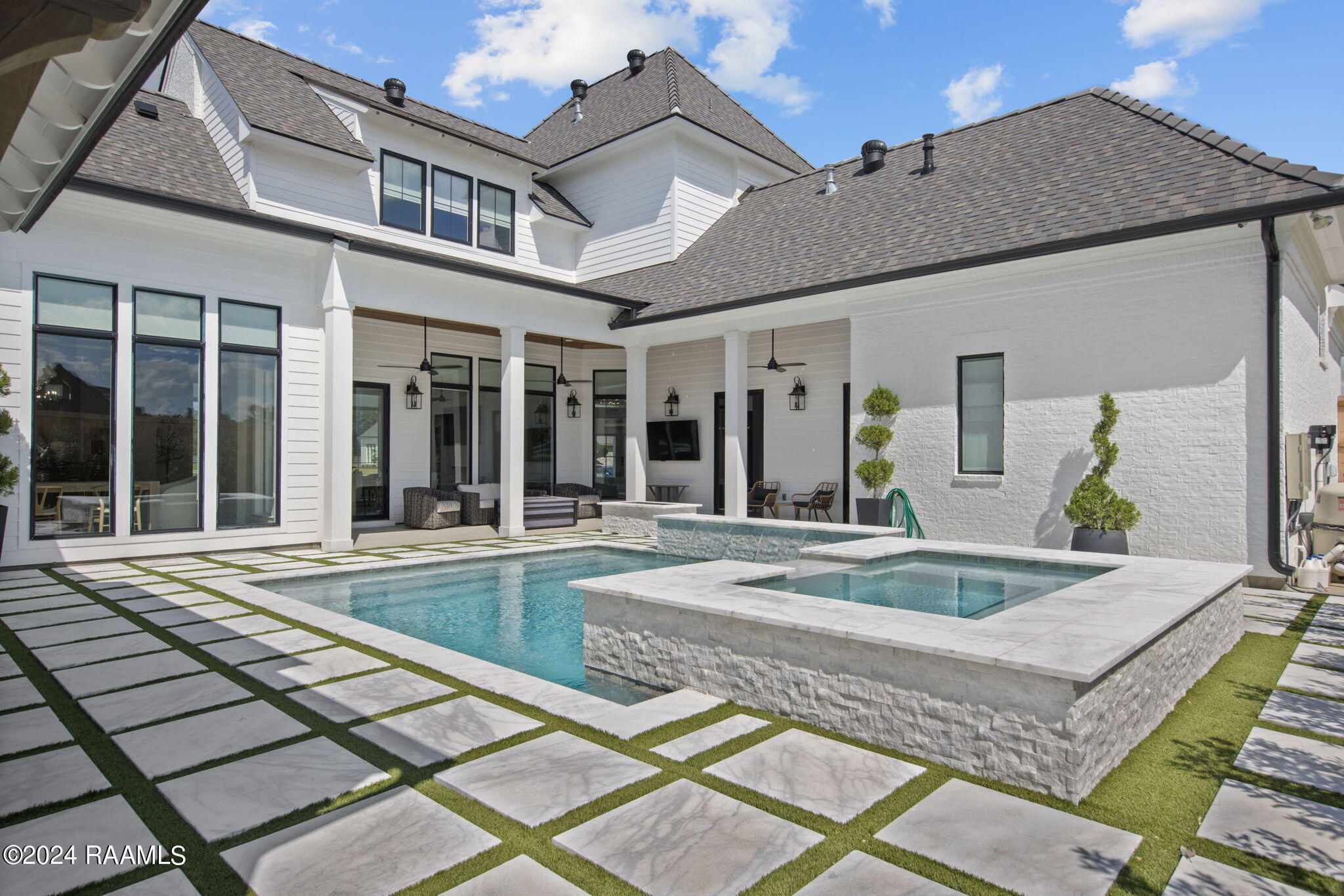 106 Dusty Ridge Drive Youngsville, LA 70592 - Photo 5 of 42 Elegant Pool; Turf & Pavers