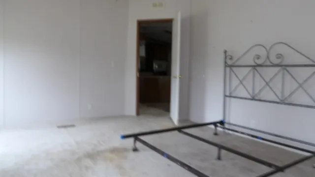 a view of a room with rack on the wall