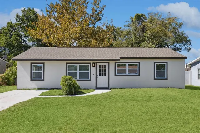 front view of house with a yard