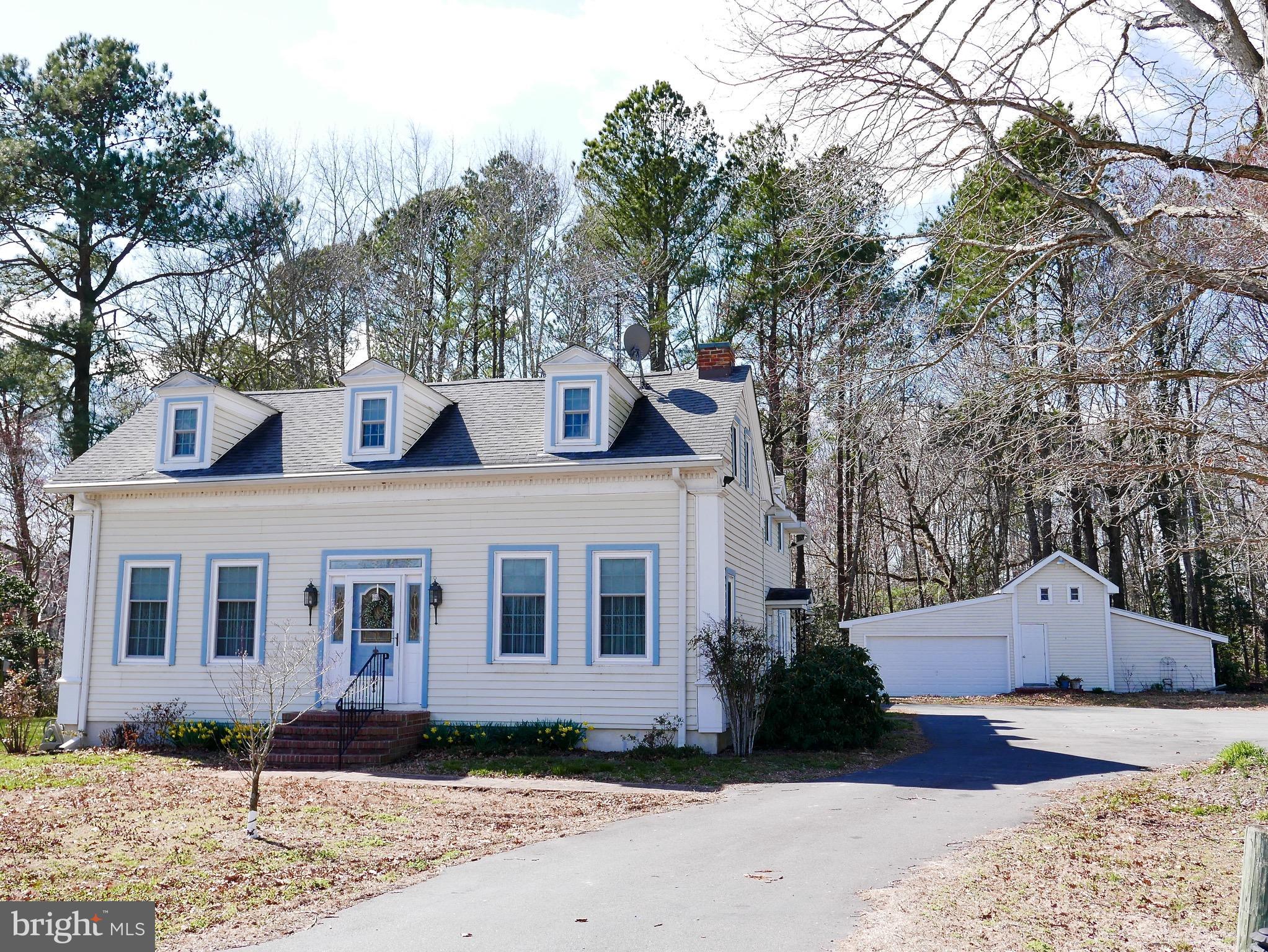 2978 Back Landing Road Preston, MD 21655 - Photo 2 of 30 Front Exterior with Shed,Workshop, Paved driveway