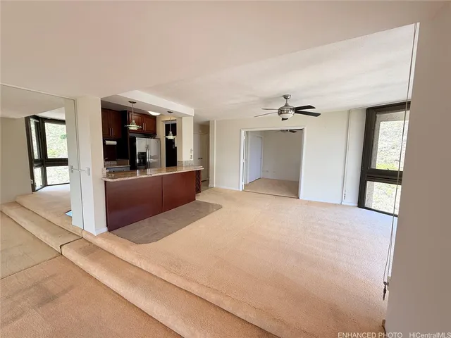 a view of a living room