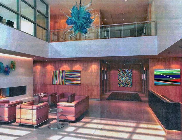 an outdoor living area with furniture and a fireplace