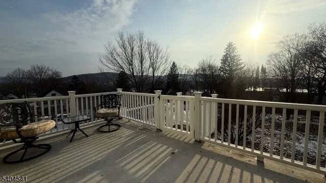 a view of deck with furniture