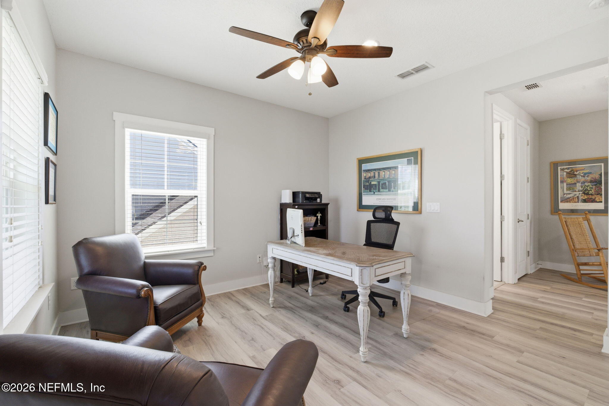 44 Fremont Avenue St. Augustine, FL 32095 - Photo 35 of 72 a work room with furniture wooden floor and a window