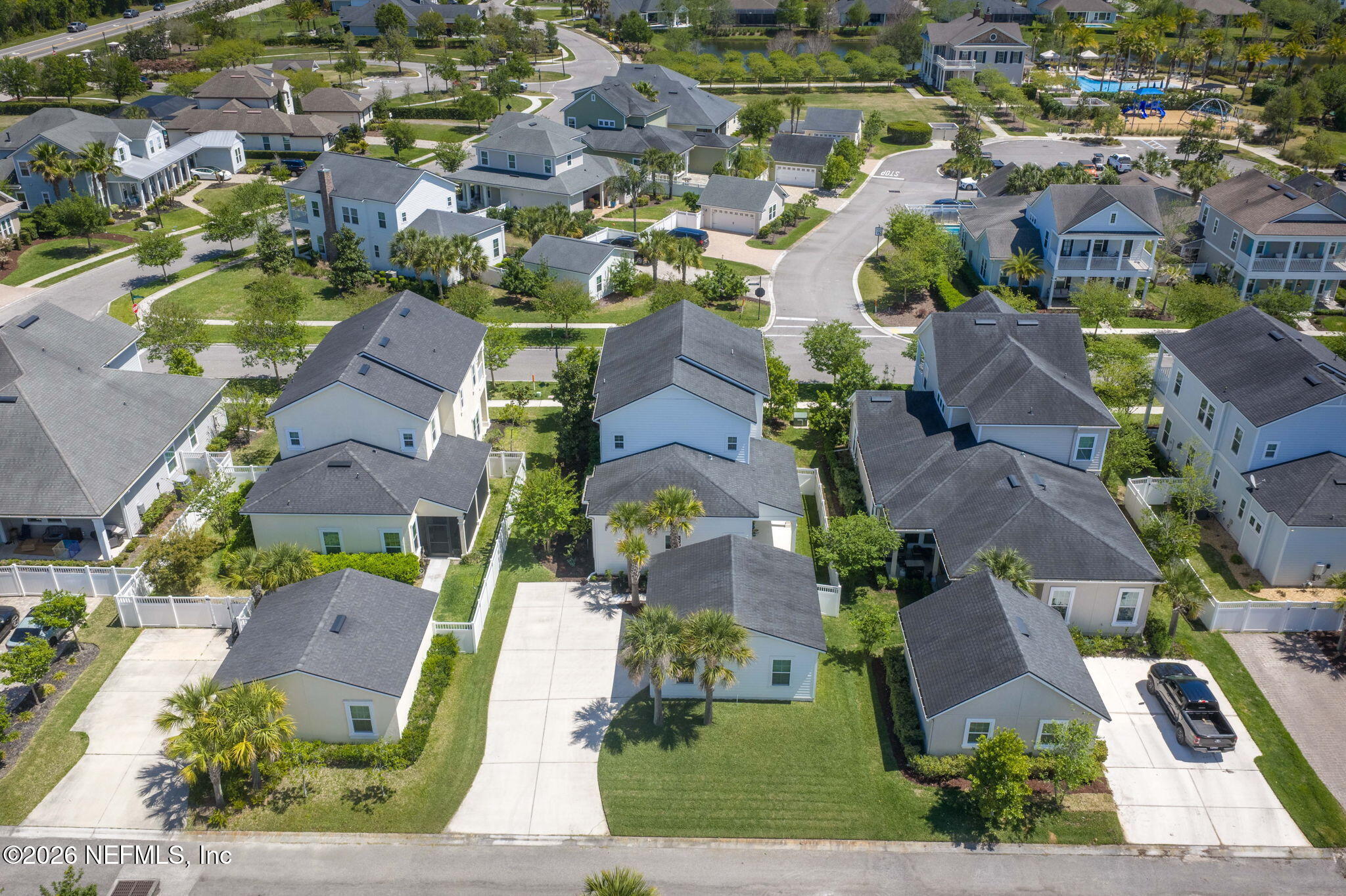 44 Fremont Avenue St. Augustine, FL 32095 - Photo 53 of 72 an aerial view of residential houses with outdoor space
