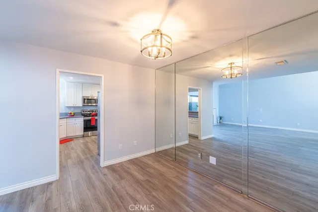 a very nice looking room with wooden floor