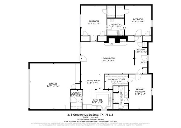 $295,000 | 213 Gregory Drive, DeSoto, TX 75115