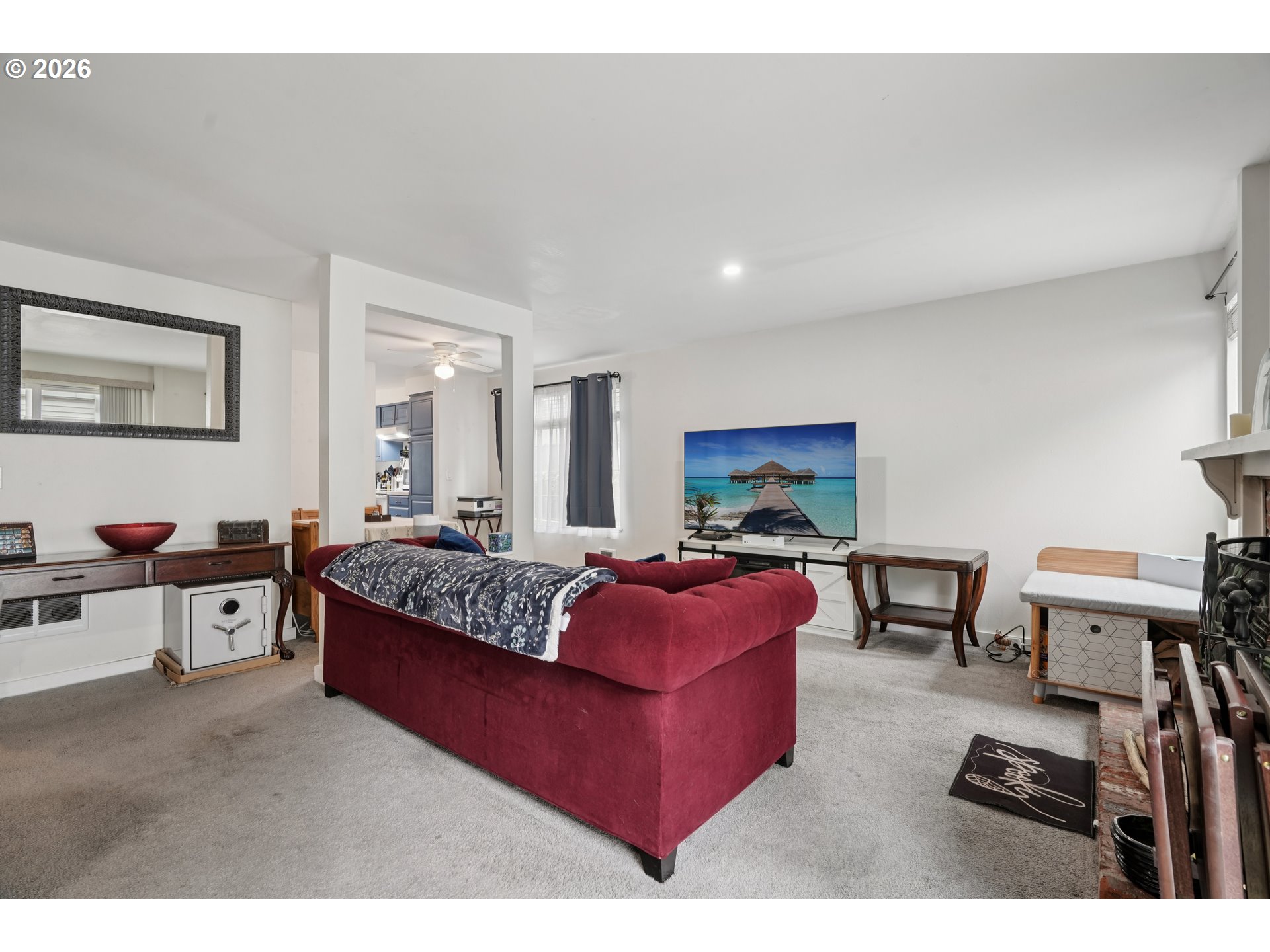 13050 Southwest 17th Street Beaverton, OR 97008 - Photo 9 of 35 a living room with furniture and a wooden floor