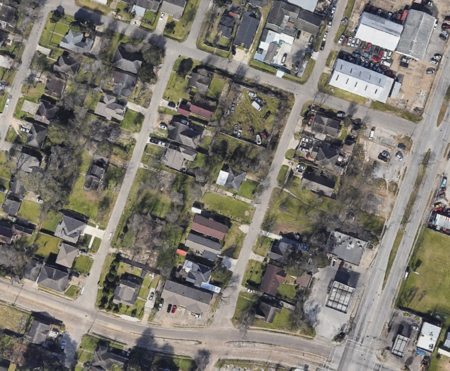 6610 Eastwood Street Houston, TX 77021 - Photo 9 of 9 an aerial view of a building with parking