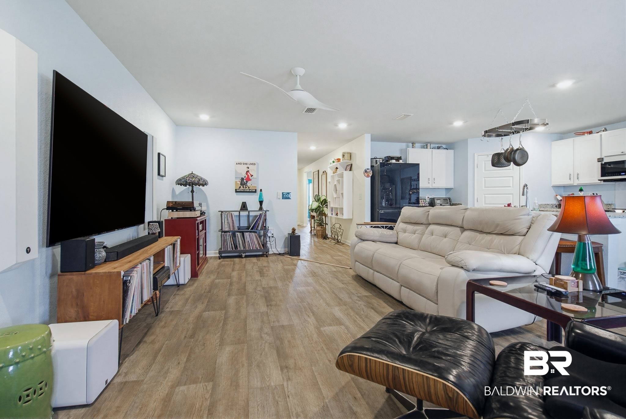 261 Fulham Lane Foley, AL 36535 - Photo 30 of 50 Living room featuring light wood-type flooring and recessed lighting