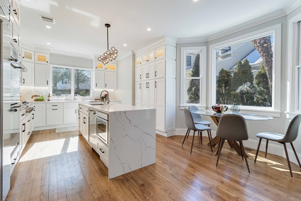 3 Cedar Street Newton, MA 02459 - Photo 8 of 33 a view of a dining room with furniture window and wooden floor