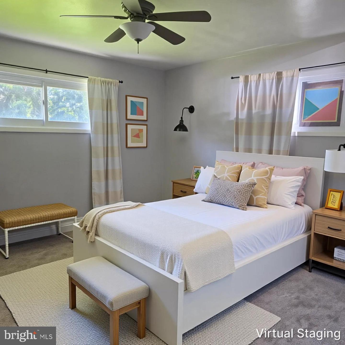 416 Earls Road Middle River, MD 21220 - Photo 7 of 17 Virtually staged main level bedroom