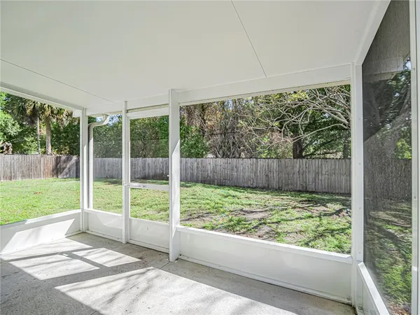 a view of a garden from a window