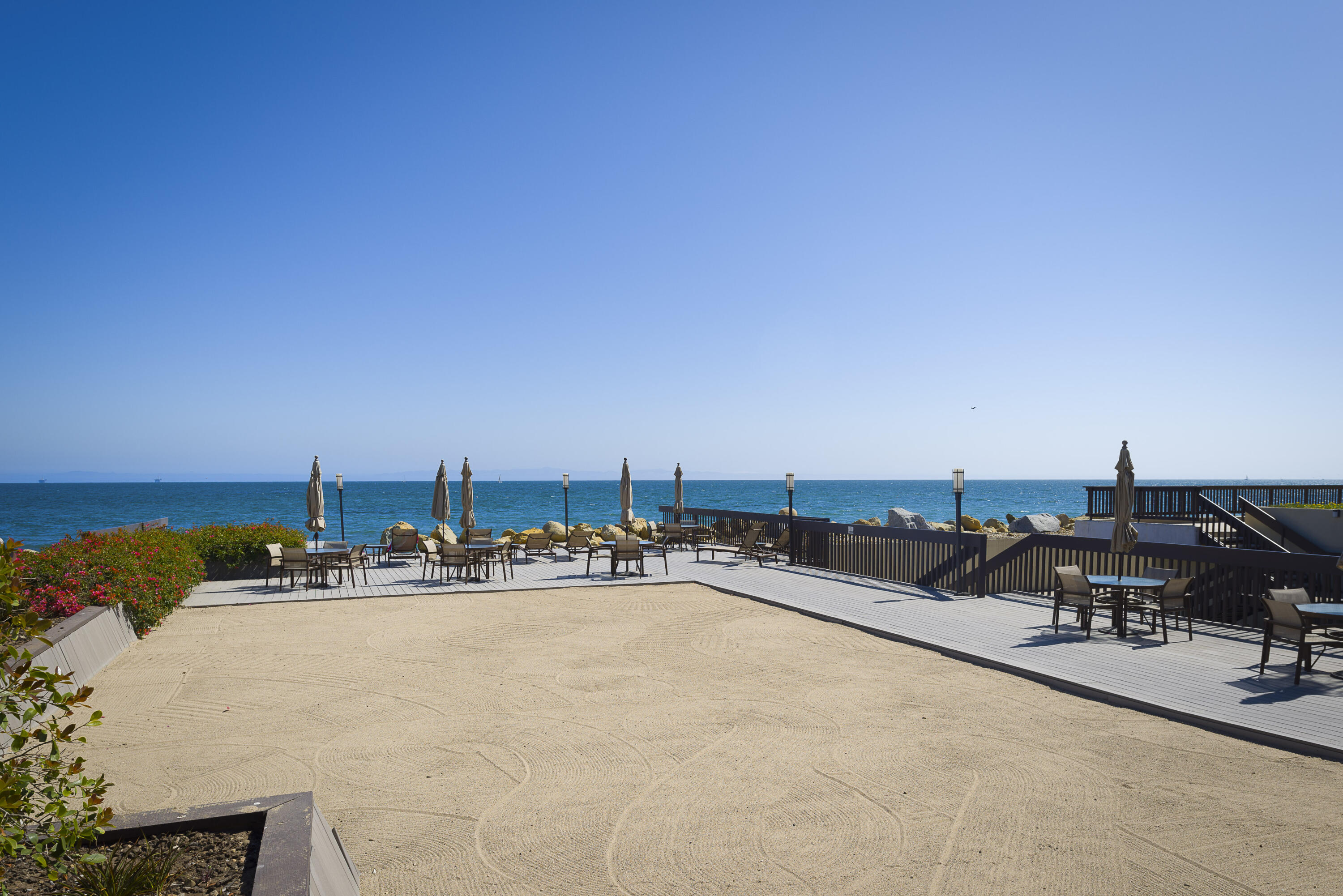 1381 Plaza Pacifica Montecito, CA 93108 - Photo 4 of 6 a terrace with a bench and trees