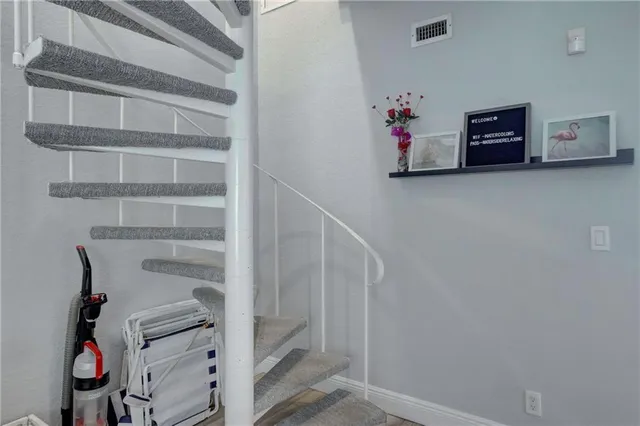 a view of an empty room