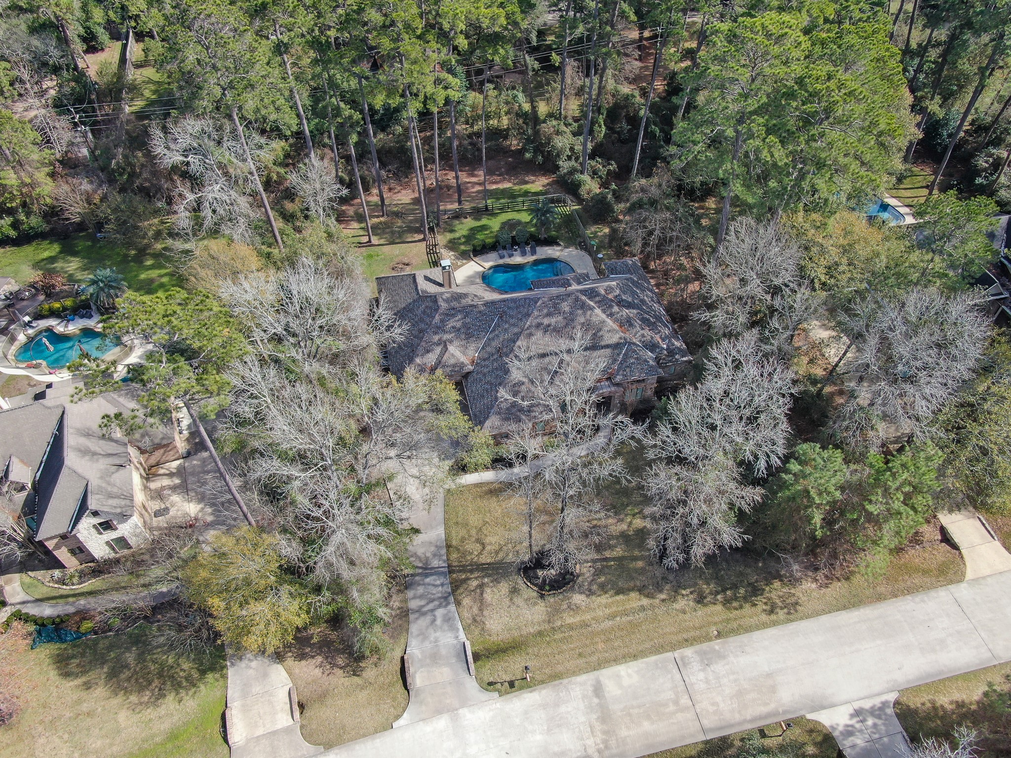 22742 Timberlake Creek Road Tomball, TX 77377 - Photo 47 of 50 a backyard of a house with lots of green space