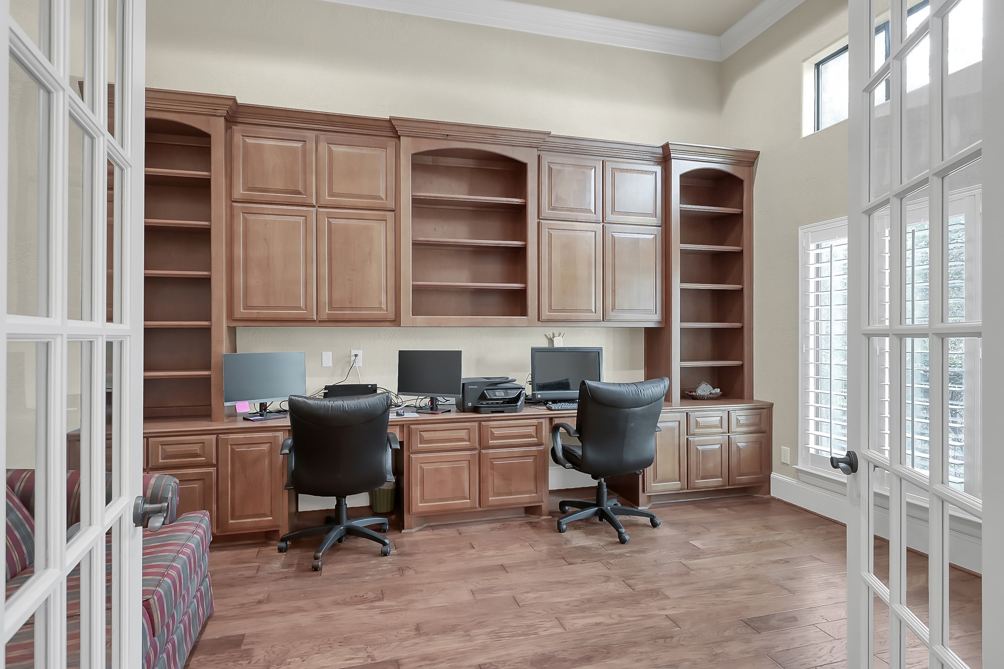 22742 Timberlake Creek Road Tomball, TX 77377 - Photo 10 of 50 a view of a workspace with furniture and a window