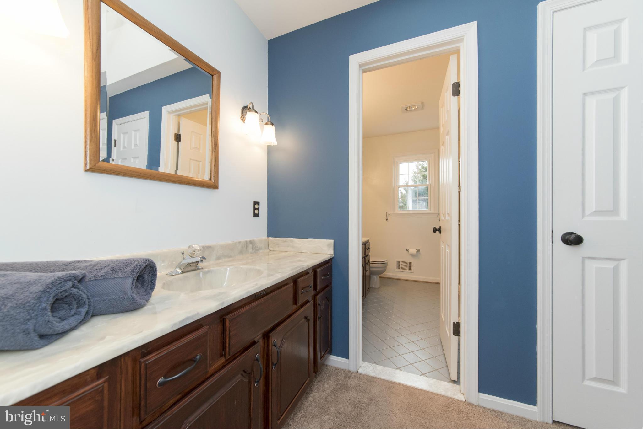 2006 Laurel Brook Road Fallston, MD 21047 - Photo 14 of 30 a bathroom with a granite countertop sink and a mirror