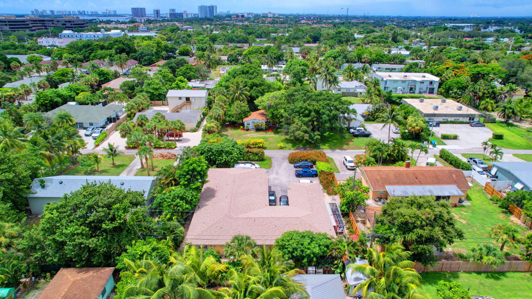 1853 Service Road North Palm Beach, FL 33408 - Photo 101 of 113 an aerial view of a house with a garden
