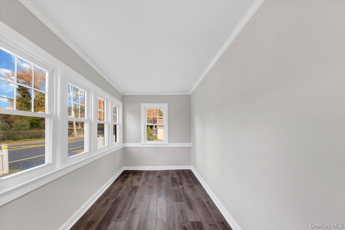 34 Kings Ferry Road Montrose, NY 10548 - Photo 29 of 36 Unfurnished sunroom with ornamental molding and wood finished floors