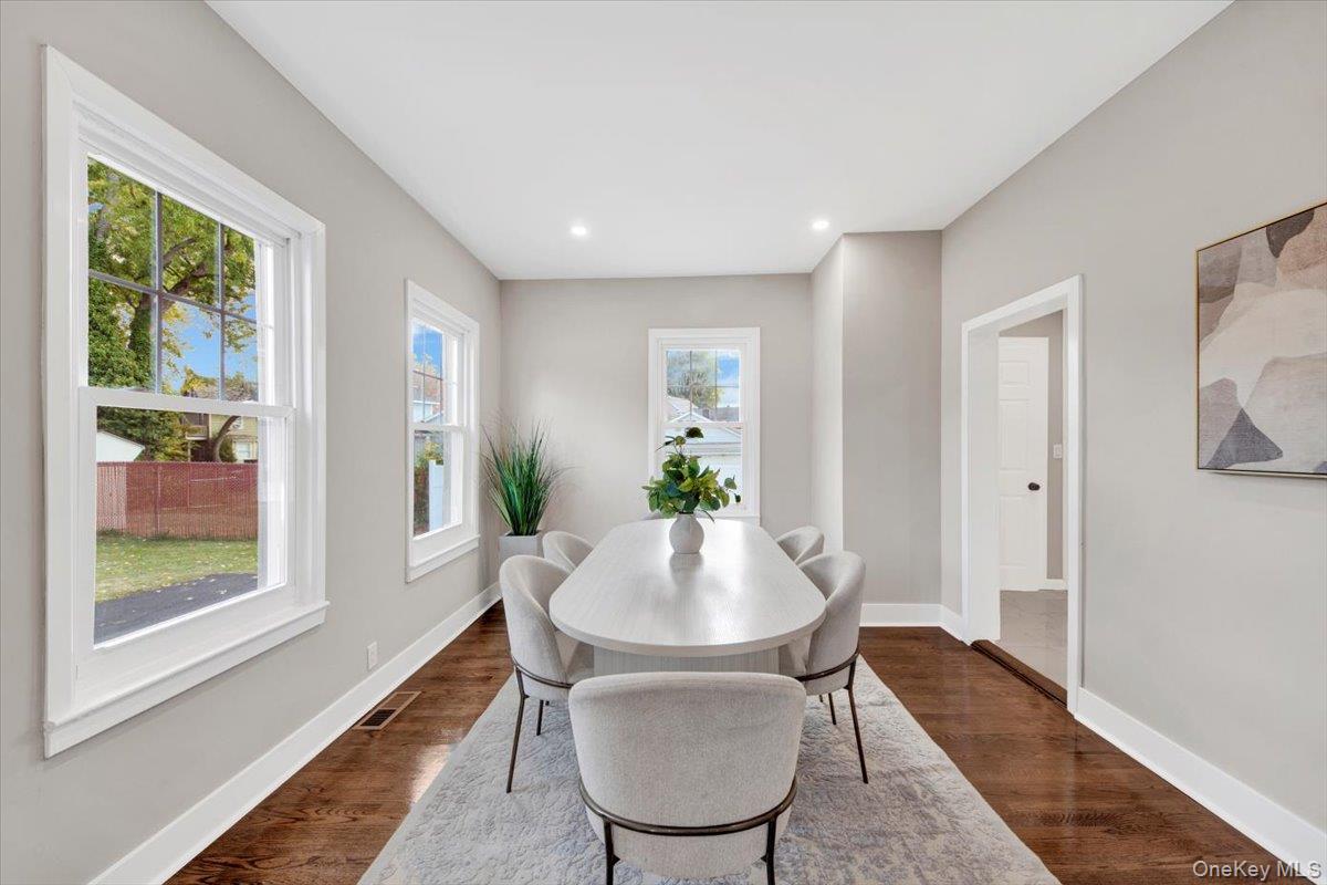 34 Kings Ferry Road Montrose, NY 10548 - Photo 8 of 36 Dining space with dark wood finished floors and recessed lighting