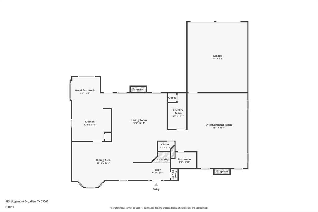 813 Ridgemont Drive Allen, TX 75002 - Photo 26 of 27 View of property floor plan
