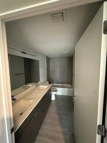 a room with a sink
